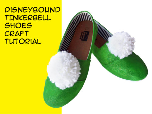craftymcfangirl-disney-bound-tinkerbell-costume-shoe-diy-craft