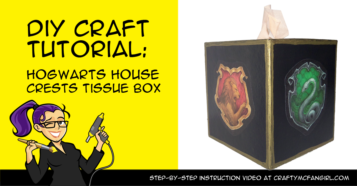 http://craftymcfangirl.com/wp-content/uploads/2018/09/geekymcfangirl-harry-potter-room-decor-hogwarts-houses-tissue-box-FB.jpg